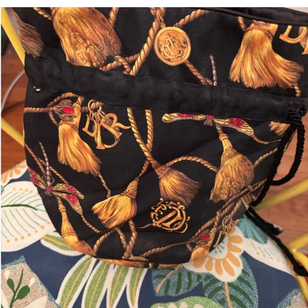 Christian Dior Vintage Pattern Bag Colorful Iconic Bag Attention Getting Bsg - Picture 2 of 6